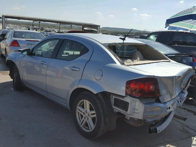 1C3CDZAB2DN564395 - 2013 DODGE AVENGER SE BLUE photo 3