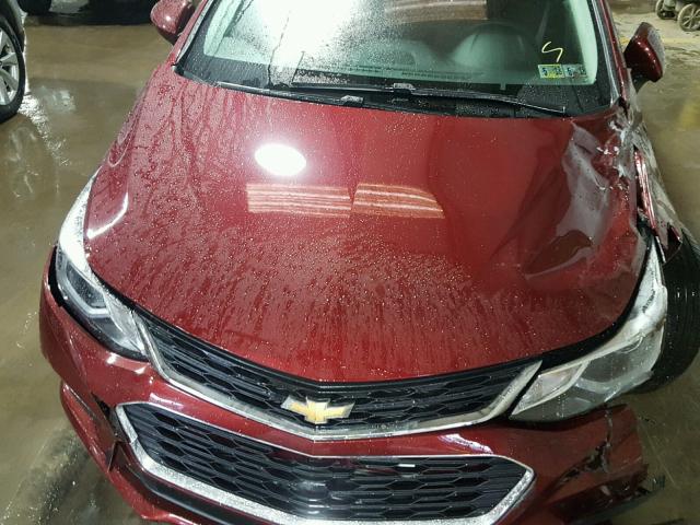 1G1BE5SMXG7251027 - 2016 CHEVROLET CRUZE LT RED photo 7