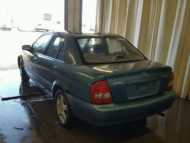 JM1BJ226310473654 - 2001 MAZDA PROTEGE GREEN photo 3