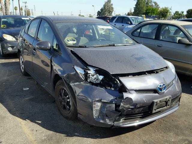 JTDKN3DU6C1493187 - 2012 TOYOTA PRIUS GRAY photo 1