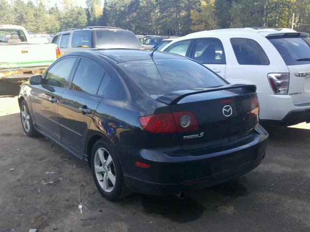 JM1BK12F061448722 - 2006 MAZDA 3 BLACK photo 3