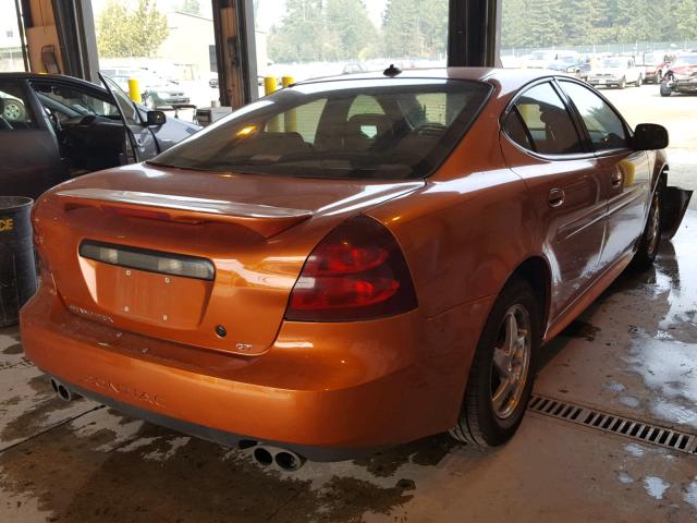 2G2WS522541148031 - 2004 PONTIAC GRAND PRIX ORANGE photo 4