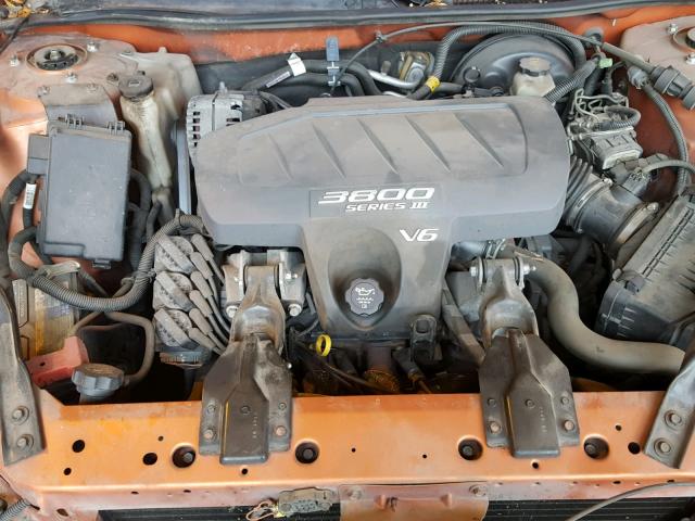 2G2WS522541148031 - 2004 PONTIAC GRAND PRIX ORANGE photo 7