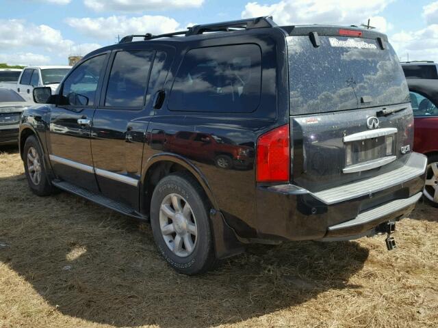 5N3AA08A34N811835 - 2004 INFINITI QX56 BLACK photo 3