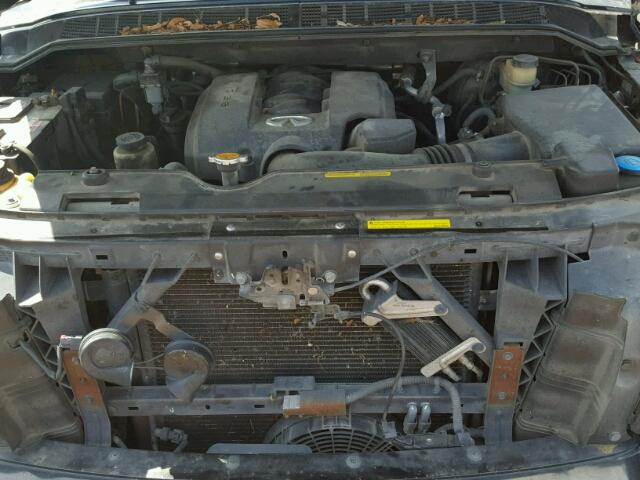 5N3AA08A34N811835 - 2004 INFINITI QX56 BLACK photo 7