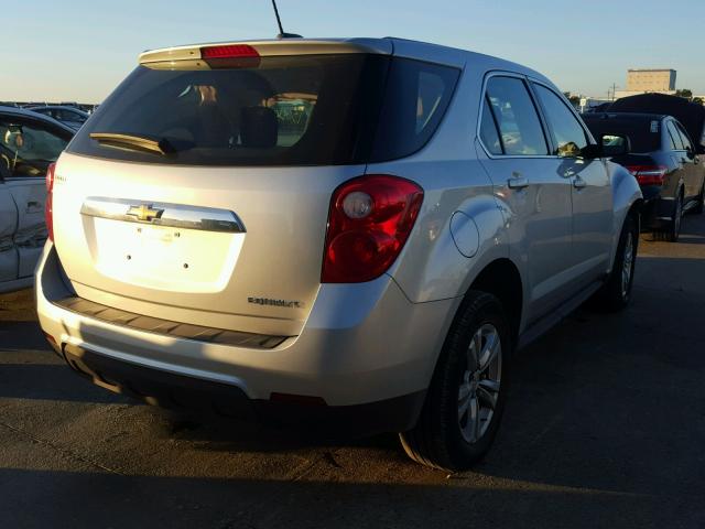 2GNALAEK8F1180926 - 2015 CHEVROLET EQUINOX SILVER photo 4