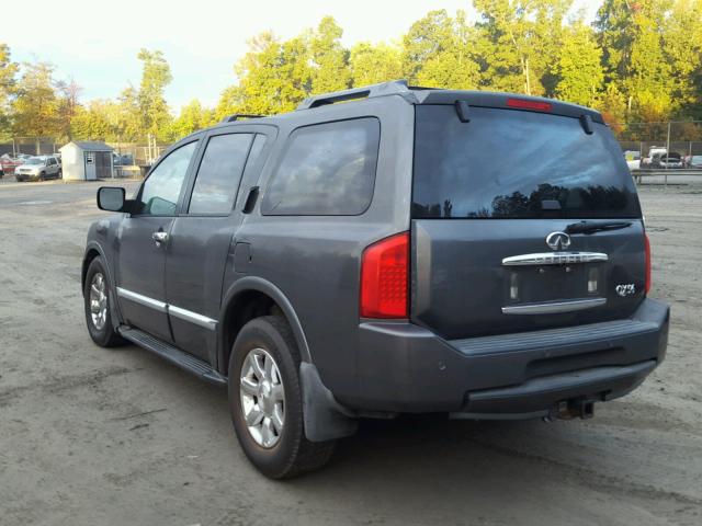 5N3AA08C44N802336 - 2004 INFINITI QX56 GRAY photo 3