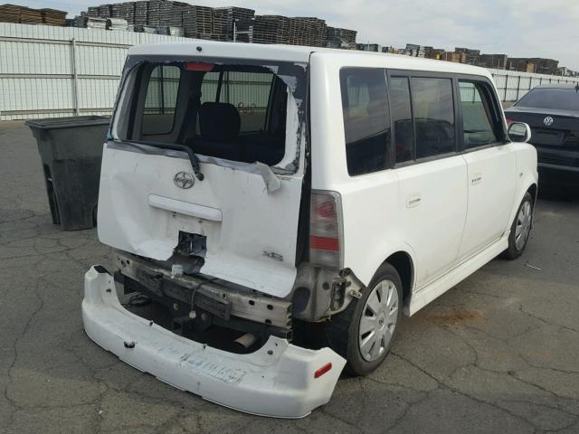 JTLKT324X64127247 - 2006 TOYOTA SCION XB WHITE photo 4