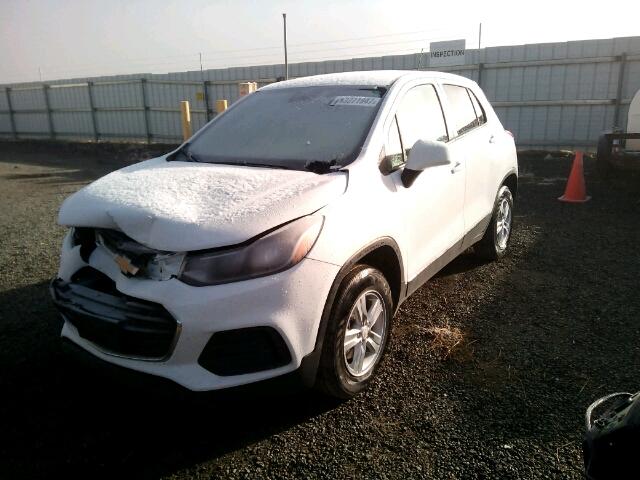 3GNCJNSB4HL223637 - 2017 CHEVROLET TRAX LS WHITE photo 2