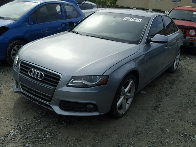 WAUEFAFL9BN026319 - 2011 AUDI A4 PREMIUM GRAY photo 2