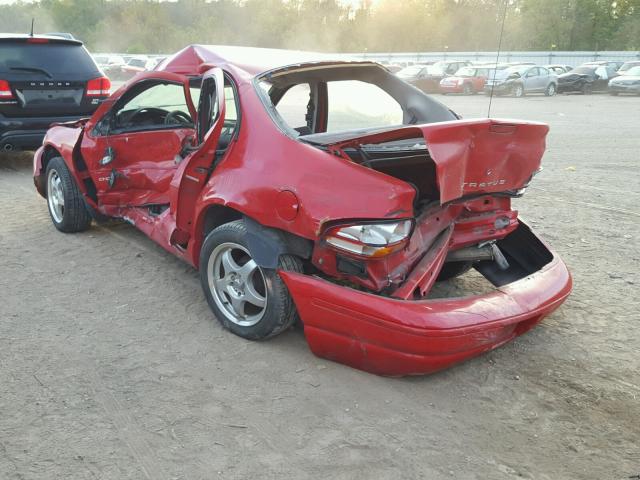 1B3EJ46X6WN135348 - 1998 DODGE STRATUS RED photo 3