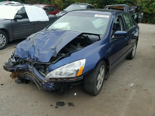 1HGCM66594A019607 - 2004 HONDA ACCORD EX BLUE photo 2