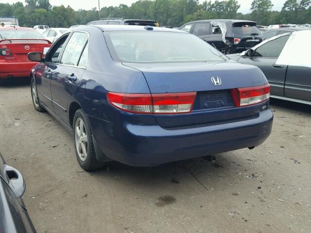 1HGCM66594A019607 - 2004 HONDA ACCORD EX BLUE photo 3