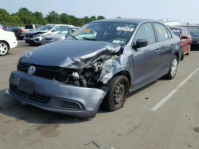 3VW1K7AJ2CM333989 - 2012 VOLKSWAGEN JETTA BASE 灰色 照片 2