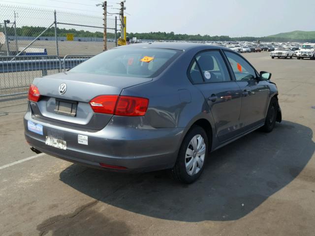 3VW1K7AJ2CM333989 - 2012 VOLKSWAGEN JETTA BASE 灰色 照片 4