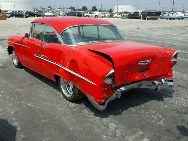 C55S051794 - 1955 CHEVROLET BELAIR RED photo 3