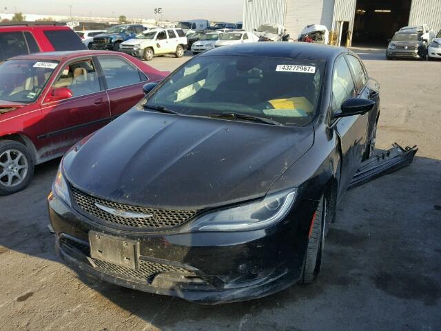 1C3CCCDG2FN644323 - 2015 CHRYSLER 200 S BLACK photo 2