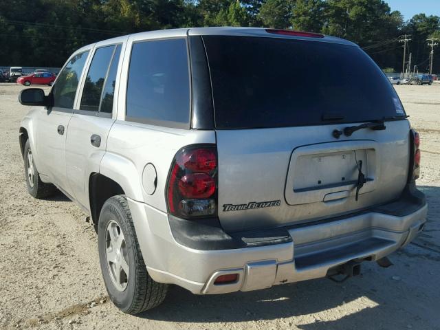 1GNDS13S942275107 - 2004 CHEVROLET TRAILBLAZE SILVER photo 3