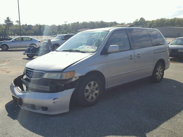 2HKRL18662H579885 - 2002 HONDA ODYSSEY SILVER photo 2