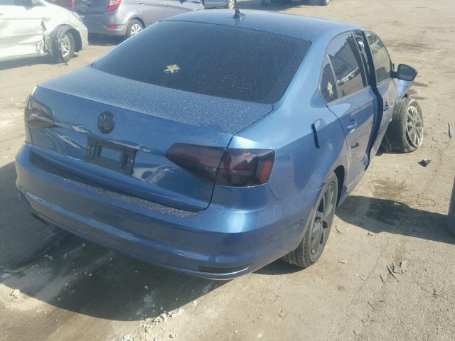 3VWD67AJ3GM266584 - 2016 VOLKSWAGEN JETTA SE BLUE photo 4