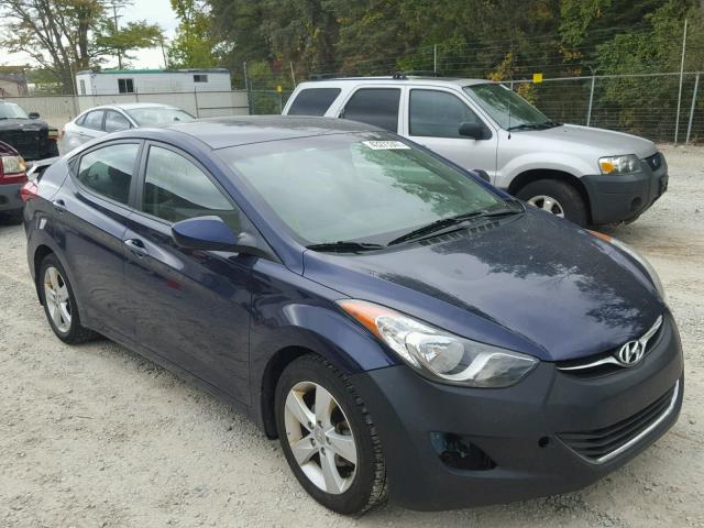 5NPDH4AE8DH408234 - 2013 HYUNDAI ELANTRA GL BLUE photo 1