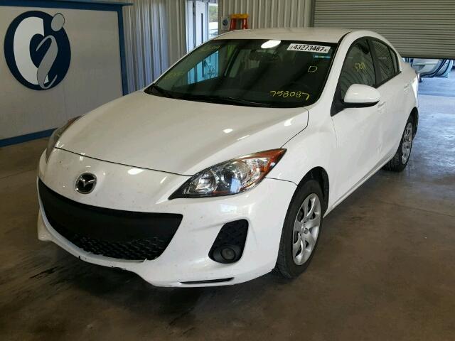 JM1BL1U75D1758087 - 2013 MAZDA 3 I WHITE photo 2