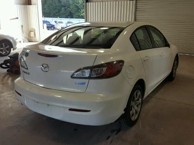 JM1BL1U75D1758087 - 2013 MAZDA 3 I WHITE photo 4