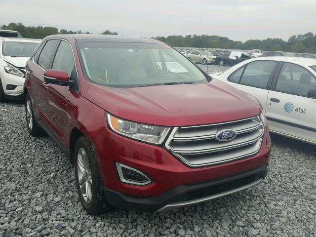 2FMTK3K94FBC29160 - 2015 FORD EDGE TITAN MAROON photo 1