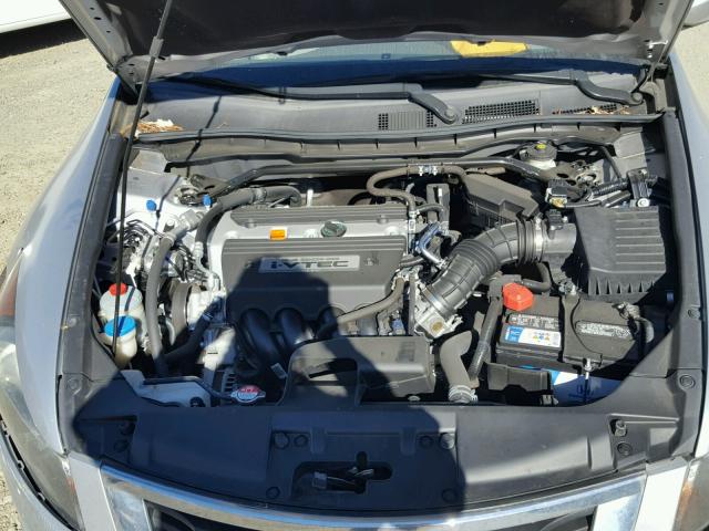 1HGCP26838A071007 - 2008 HONDA ACCORD EXL SILVER photo 7