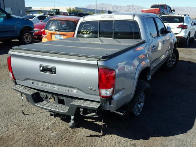 3TMAZ5CN5HM037326 - 2017 TOYOTA TACOMA SILVER photo 4