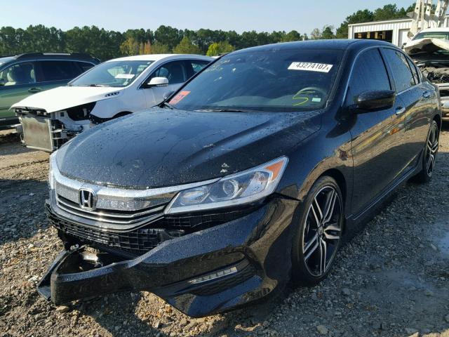 1HGCR2F17HA024835 - 2017 HONDA ACCORD SPO BLACK photo 2