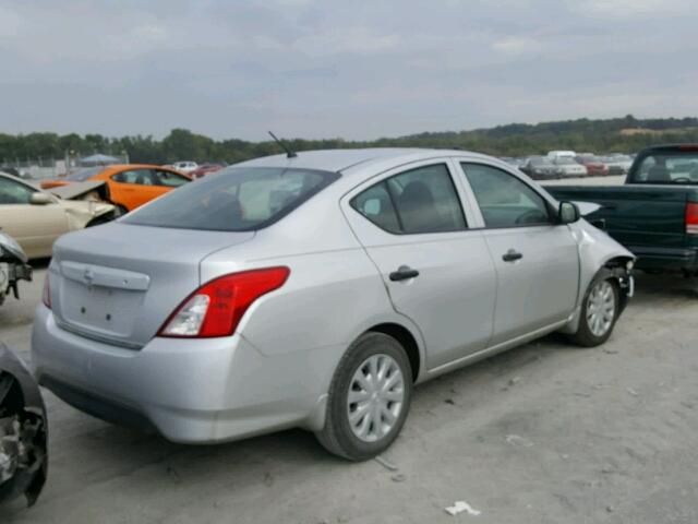 3N1CN7APXFL802394 - 2015 NISSAN VERSA S YELLOW photo 4