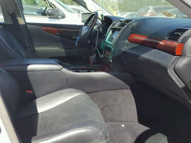 JTHGL46F085028354 - 2008 LEXUS LS GRAY photo 5