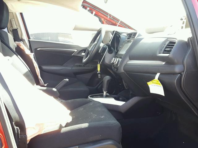 JHMGK5H73GS006783 - 2016 HONDA FIT EX RED photo 5