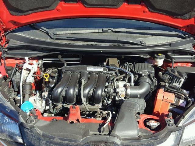 JHMGK5H73GS006783 - 2016 HONDA FIT EX RED photo 7