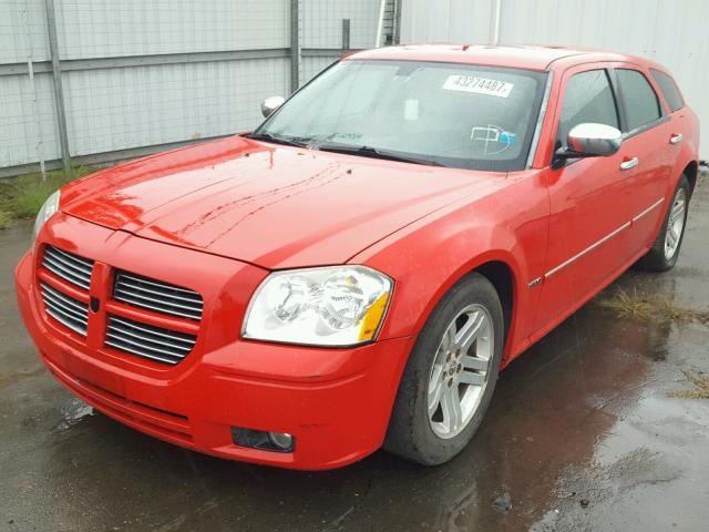 2D4GV57277H633348 - 2007 DODGE MAGNUM R/T RED photo 2