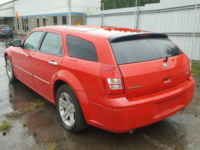 2D4GV57277H633348 - 2007 DODGE MAGNUM R/T RED photo 3