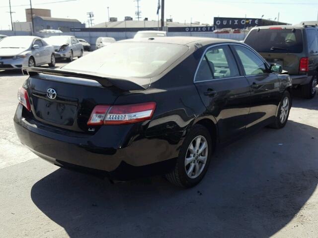 4T4BF3EK7AR066706 - 2010 TOYOTA CAMRY BASE BLACK photo 4