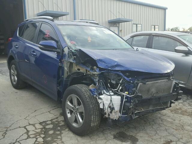 2T3RFREV9FW320968 - 2015 TOYOTA RAV4 XLE BLUE photo 1