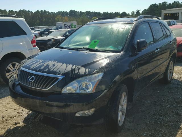 2T2GK31U19C075736 - 2009 LEXUS RX 350 BLACK photo 2