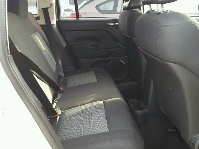 1J4FT47B49D189509 - 2009 JEEP COMPASS SP WHITE photo 6