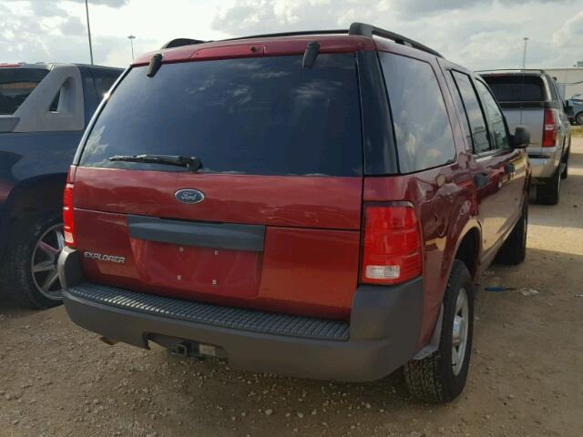 1FMZU62K54ZB35064 - 2004 FORD EXPLORER RED photo 4