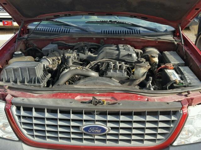 1FMZU62K54ZB35064 - 2004 FORD EXPLORER RED photo 7