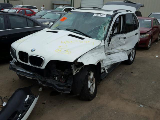 WBAFA53501LP22352 - 2001 BMW X5 WHITE photo 2