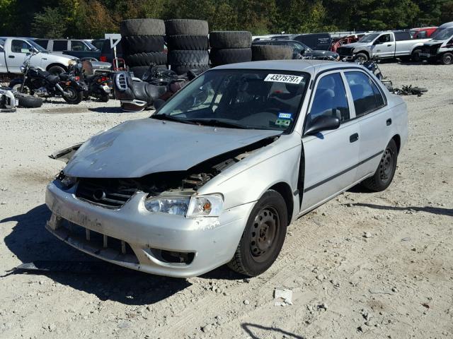 1NXBR12E72Z565205 - 2002 TOYOTA COROLLA CE SILVER photo 2