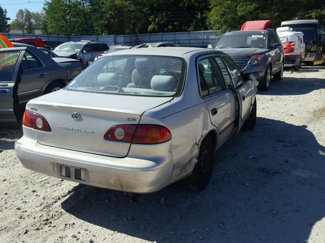 1NXBR12E72Z565205 - 2002 TOYOTA COROLLA CE SILVER photo 4