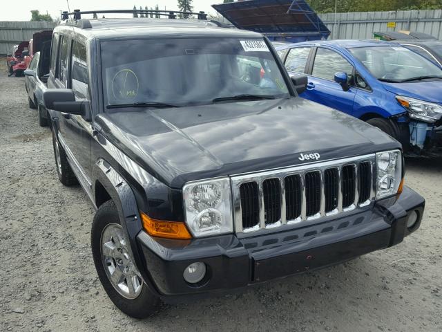 1J8HG58N06C125057 - 2006 JEEP COMMANDER BLACK photo 1