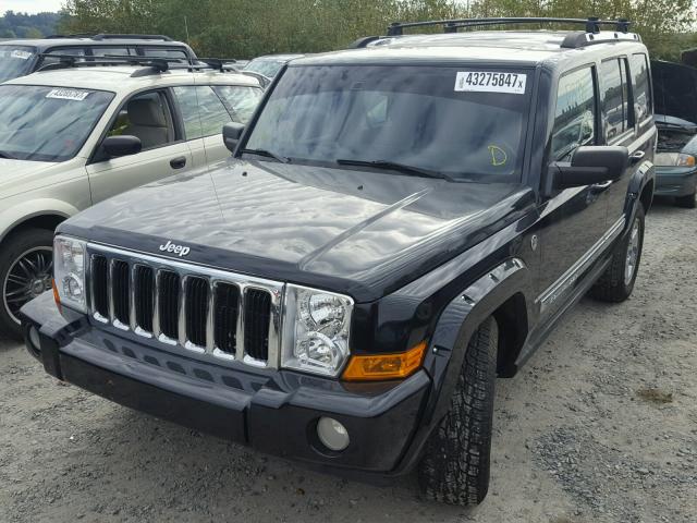 1J8HG58N06C125057 - 2006 JEEP COMMANDER BLACK photo 2