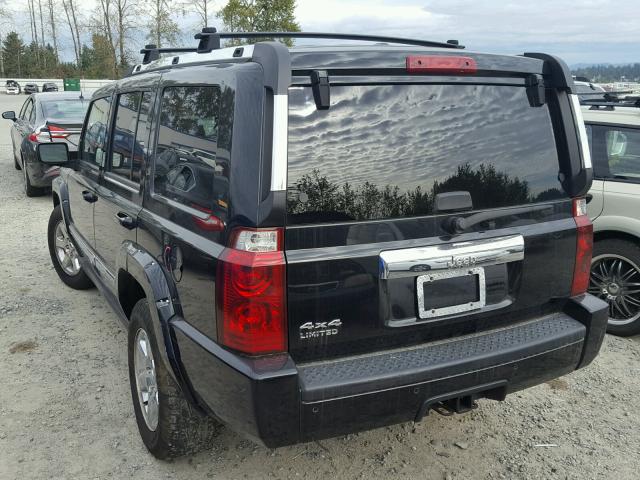 1J8HG58N06C125057 - 2006 JEEP COMMANDER BLACK photo 3