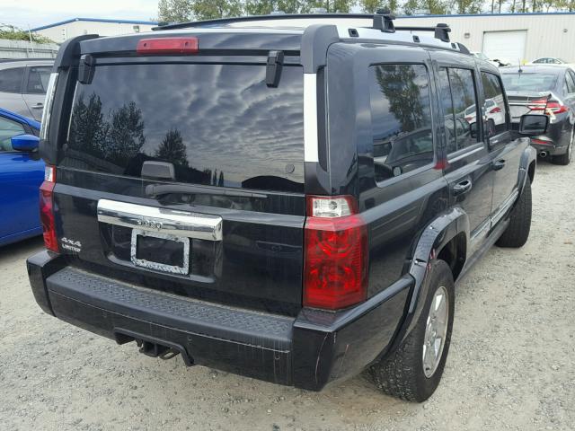 1J8HG58N06C125057 - 2006 JEEP COMMANDER BLACK photo 4